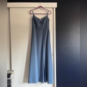 Davids Bridal Bridesmaid - Chiffon Spaghetti Strap Sheath Dress
STYLE# F20797